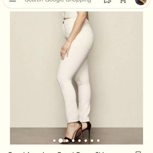 Free top- Good American good curve skinny crop jeans